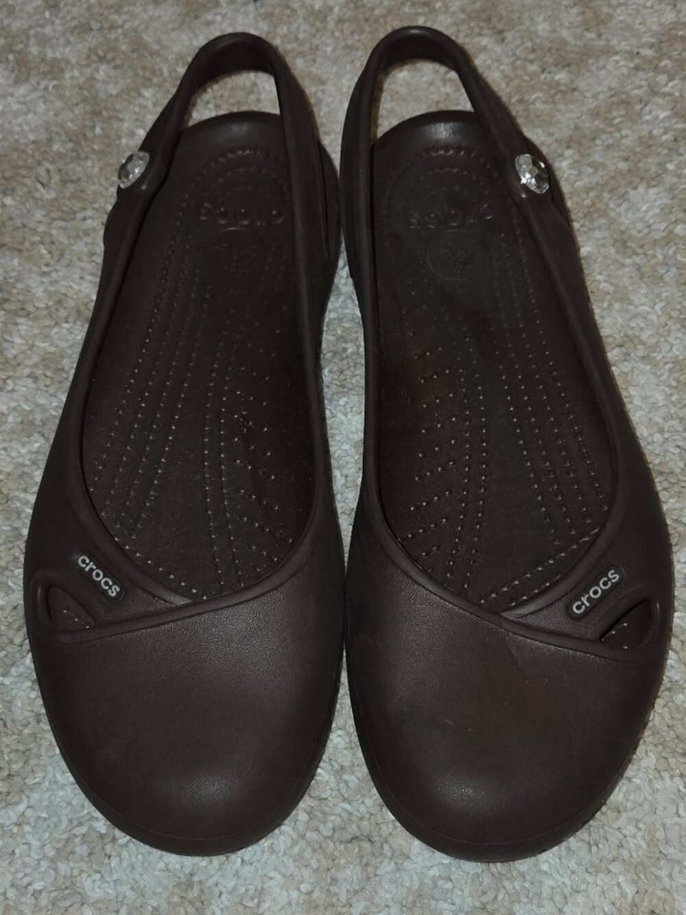 Crocs Olivia Ballet Rhinestone Slip On Size 9